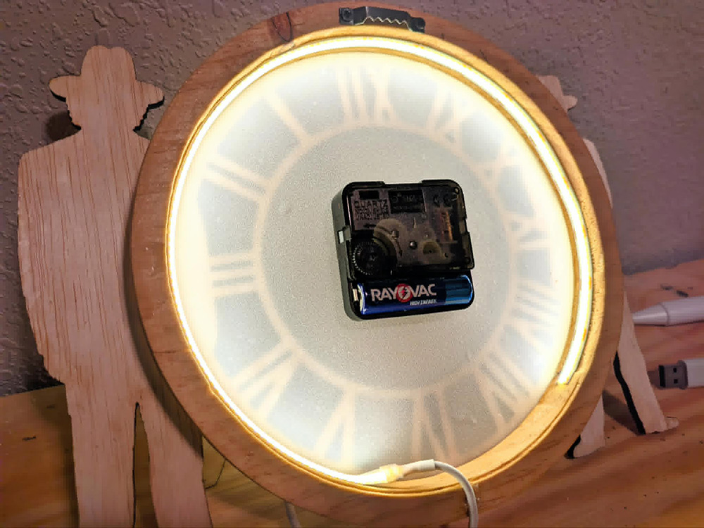 View 4 of Backlit Doc & Marty Clock